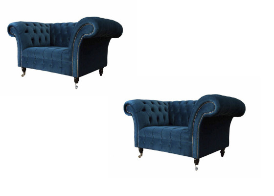 Fotel Chesterfield Meble Zestaw 2x zestaw jednoosobowy luksusowe kanapy Fotel 2 sztuki.