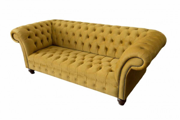 Chesterfield 3 miejsce siedzące Designerska Sofa Kanapa Tapicerka Sofy Kanapy Materiał