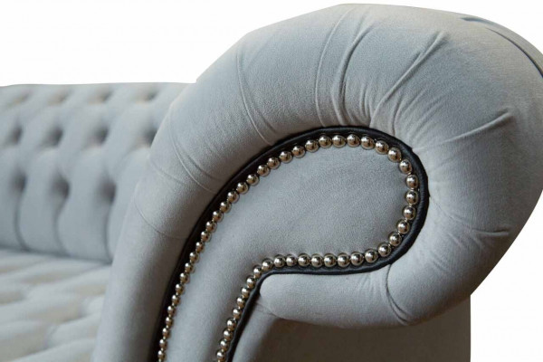 Chesterfield Sofa 2 miejsce do siedzenia Sofa Podkładka Sofas Design Luxury Sofas Grey