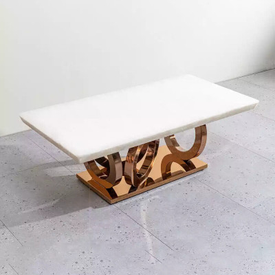 Metalowy stolik kawowy Sofa Stolik Prostokątny Stoliki do kawy