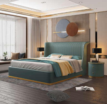 Projektant Łóżko Sypialnia łóżko Wyposażenie Hotelu Luksusowa Podkładka Nowość