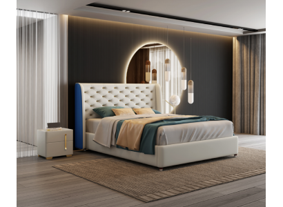 Sypialnia Meble designerska Łóżko rama łóżka podwójne łóżka elegancja Drewno