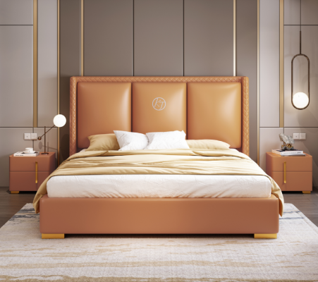 Podwójne łóżko Sypialnia Łóżko Luxury Meble Double Bed Hotel Facility