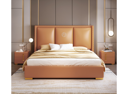 Podwójne łóżko Sypialnia Łóżko Luxury Meble Double Bed Hotel Facility