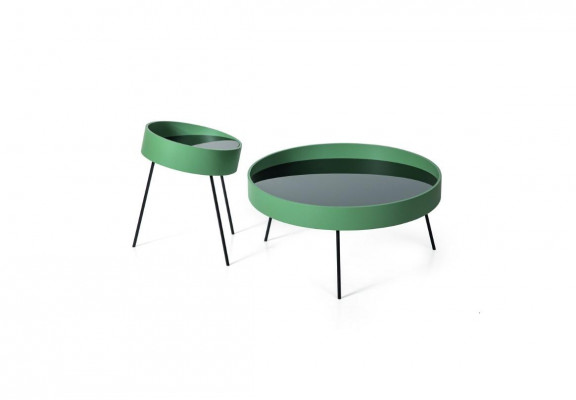 2x stolik kawowy Okrągłe z Design Living Room Nowy zielony styl Kolor Meble