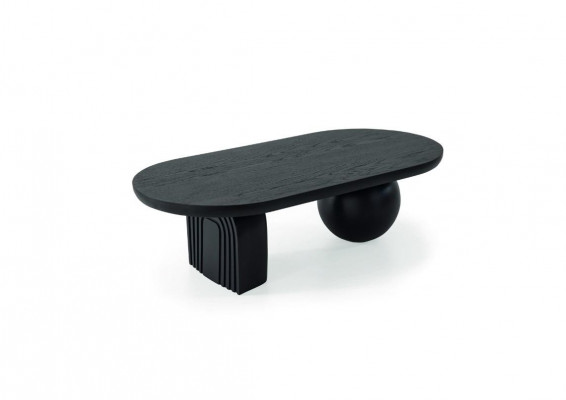 Designerski stolik kawowy Czarny Stoły Nowoczesne Meble Living Room