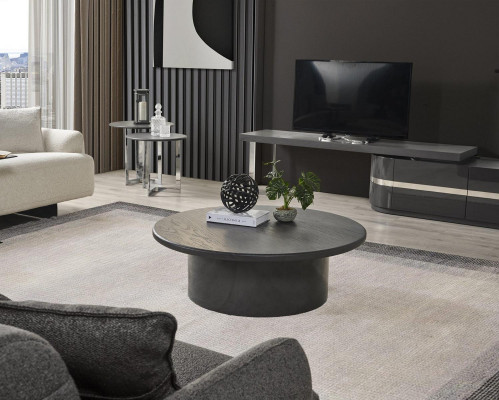 stolik kawowy Stolik Salon Tabela Szary Drewno Design Meble