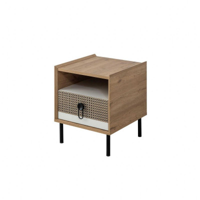 Konsole nocne Stolik nocny Drewno żłobek Modern Brown Tabela