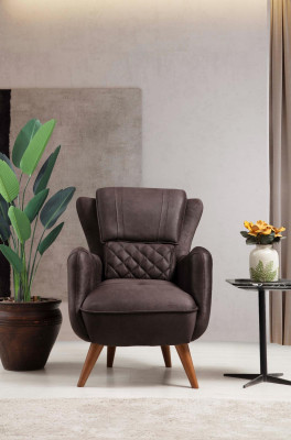 Luksusowe Meble do Salonu Fotel Tapicerowane Siedzisko Nowoczesny Design PolsterFotel