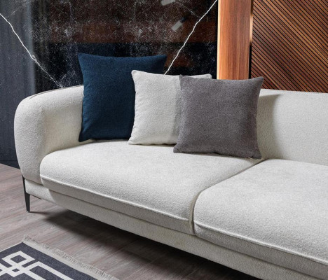 Zestaw do salonu Sofa 3-częściowa Sofa w kształcie litery L kanapa Sofy tapicerowane trzyosobowe Fotel Nowość