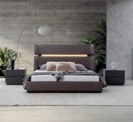 Luksusowy zestaw Sypialnia Łóżko z 2x Szafki nocne Zestaw Modern Design