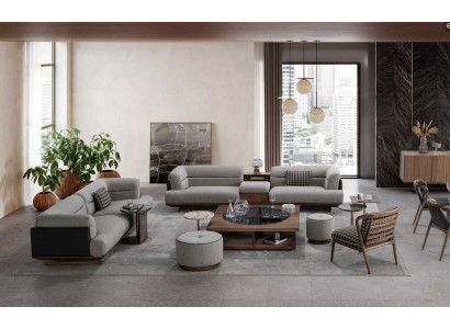 Luksusowy zestaw wypoczynkowy z Fotel nowoczesny design Zestaw sofowy 6 sztuk