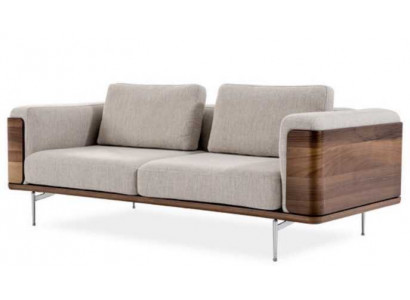 Luksusowa Sofa Szara Kolor Salon Podkładka Włókienniczy 5 miejsc siedzących Kanapa Pięcioosobowa