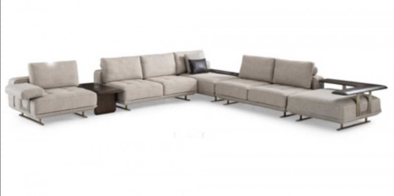 Żywy krajobraz L-shape Narożnikowa kanapa Couch Design Podkładka Ustawić Sofa Narożnik Nowość