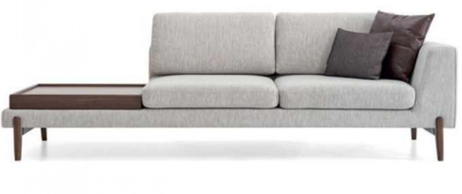Luksusowa Sofa do Salonu Nowoczesny Design Drewno z Włókienniczy Lounge Club Sofa Duża