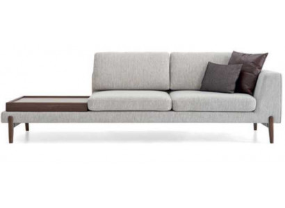 Luksusowa Sofa do Salonu Nowoczesny Design Drewno z Włókienniczy Lounge Club Sofa Duża