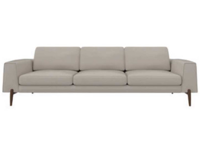 Luksusowa Sofa Szara Kolor Salon Podkładka Włókienniczy Trzyosobowa Kanapa Kanapy