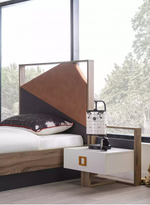 żłobek Ustawić łóżko składane meble dziecięce Łóżko Drewno szare zestaw 6 sztuk