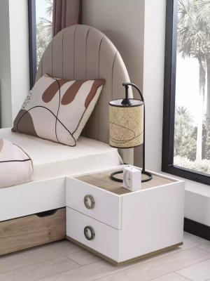 Design żłobek Komplete Łóżko meble dziecięce Drewno Biały komplet 4 szt. Nowe