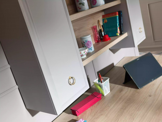 Szafka ścienna szafka ścienna żłobek Półka na książkę Drewno Grey Design