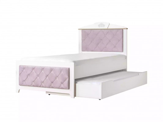 żłobek Komplete Chesterfield meble dziecięce Łóżko Drewno różowy zestaw 8 sztuk
