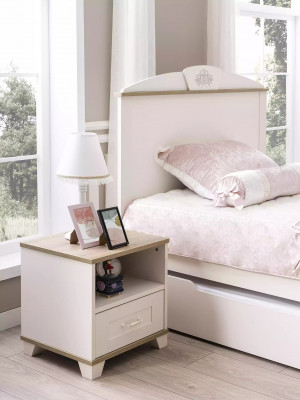 Funkcjonalne łóżko Możliwość rozbudowy łóżka składanego Łóżko Biały Zestaw 5-częściowy łóżko drewniane