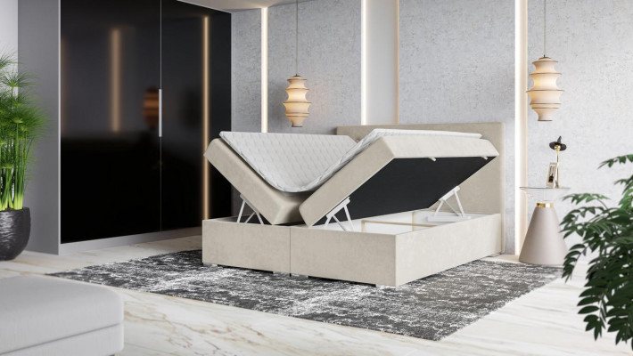 Sypialnia Łóżko Luksusowe Podwójne łóżko Style Nowoczesne łóżko tapicerowane Designer Włókiennicze Meble