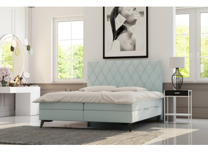 Sypialnia Łóżko Luxury Meble Podkładka Materiał Nowoczesny Design Łóżko Box Spring