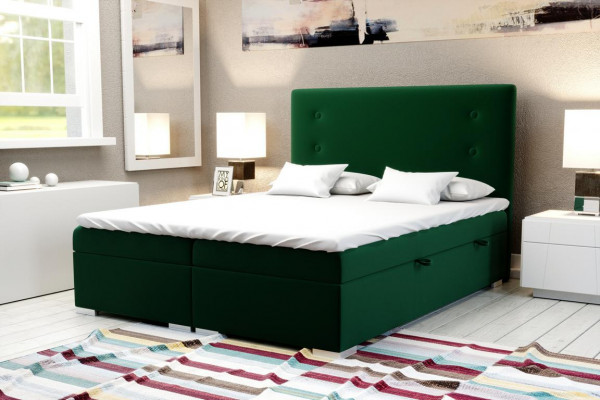 Sypialnia Łóżko Podkładka Modern Design Luksusowe Podwójne łóżko Beige Box Spring Bed