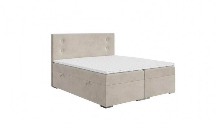 Sypialnia Łóżko Podkładka Modern Design Luksusowe Podwójne łóżko Beige Box Spring Bed