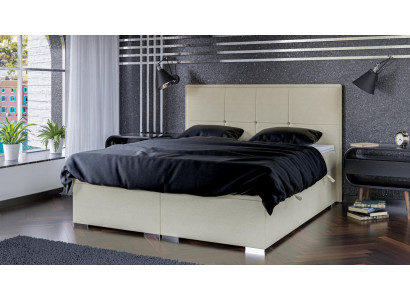 Sypialnia Łóżko Podkładka Materiał Design Luxury Meble Podwójne łóżko z materacem sprężynowym