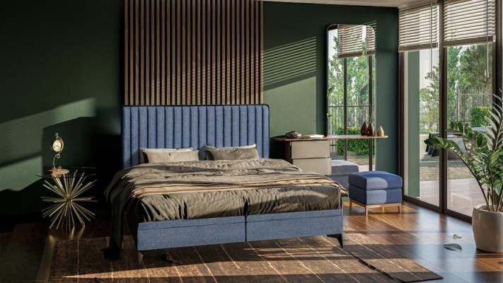Łóżko Nowoczesne Podwójne łóżko Designer Sypialnia Podkładka Materiał Meble łóżka