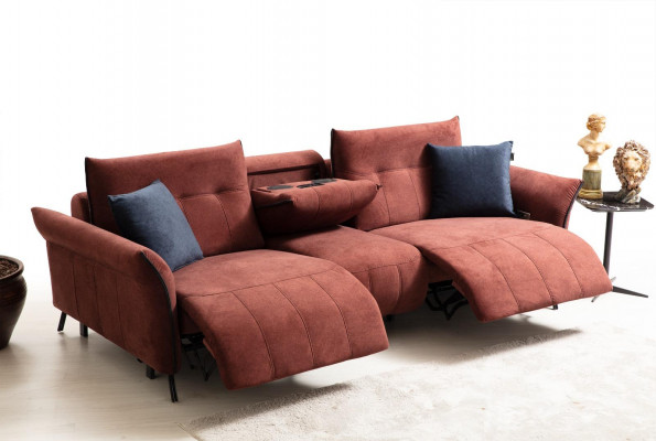 Designerska Sofa do Salonu Nowa Tapicerowana Sofa Czteroosobowa Kanapa Nowoczesne Meble