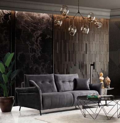 Zestaw sofowy zestaw 2 części salon 2x sofa kanapa trzyosobowa nowoczesne meble