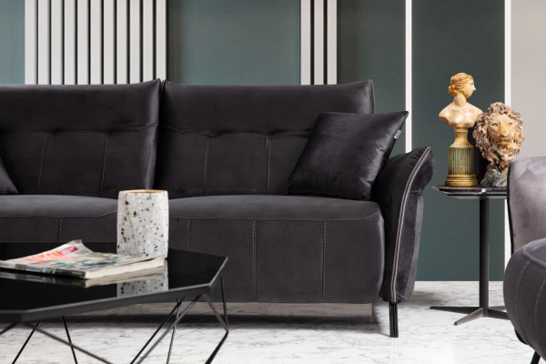 Zestaw sofowy zestaw 2 części salon 2x sofa kanapa trzyosobowa nowoczesne meble