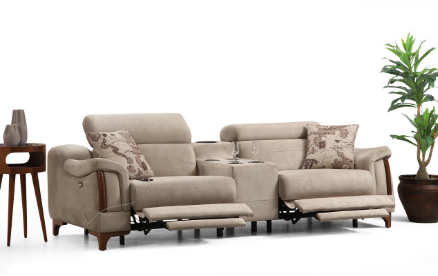 Zestaw do salonu 3-częściowy luksusowy Zestaw sofowy trzyosobowa sofa kanapa nowoczesne meble