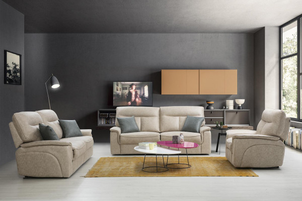 Designerski zestaw sofowy 3 sztuki nowoczesne meble tapicerowane do salonu w komplecie