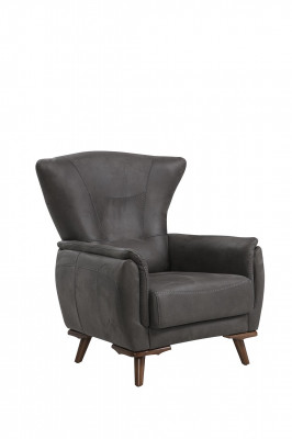 Nowoczesny Fotel Luksusowe Meble do Salonu Meble tapicerowane Szare Siedziba Design Meble