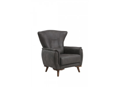 Nowoczesny Fotel Luksusowe Meble do Salonu Meble tapicerowane Szare Siedziba Design Meble