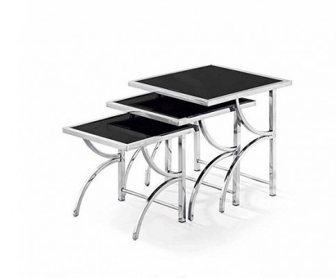 stolik kawowy Stal bezpieczeństwa Design 3x stolik kawowy Sofa Kanapa Gazeta Tabela