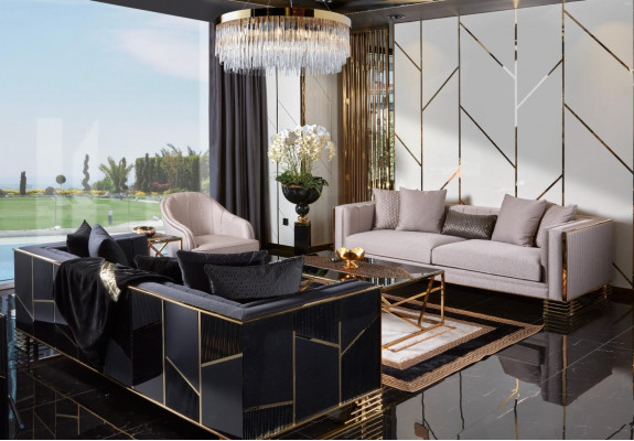 Sofa 3 miejsce do siedzenia Nowoczesna kanapa Podkładka Sofy Design Sofa Trzyosobowa Siedziba