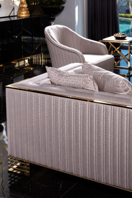 Sofa 3 miejsce do siedzenia Nowoczesna kanapa Podkładka Sofy Design Sofa Trzyosobowa Siedziba