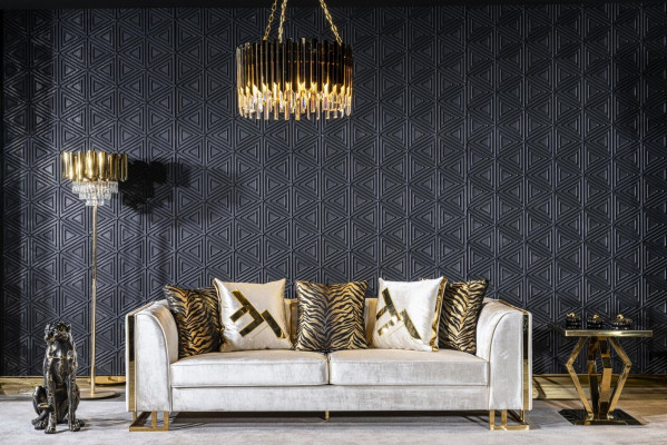 Sofa 3 Siedziba Sofy Siedziba Design Kanapa Trzyosobowa Luksusowe Meble Styl Nowoczesny