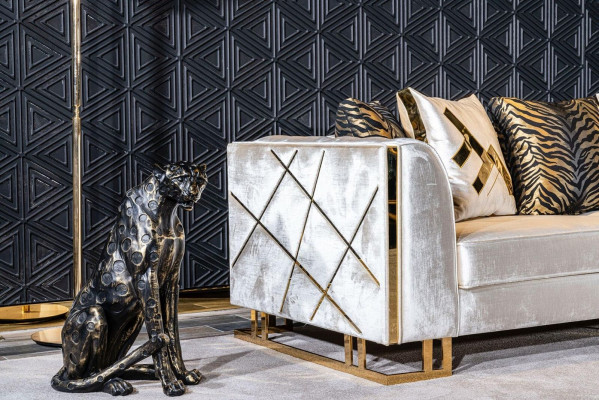 Sofa 3 Siedziba Sofy Siedziba Design Kanapa Trzyosobowa Luksusowe Meble Styl Nowoczesny