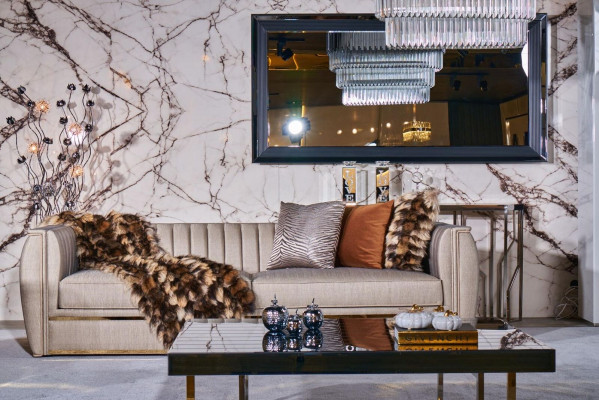 Zestaw tapicerowany sofa 3+3 stolik kawowy Ustaw Couch Materiał Zestaw sofowy 3-częściowy.