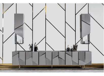 stojak TV + 2x półki kredens rtv szafka salon Drewno Modern Nowy