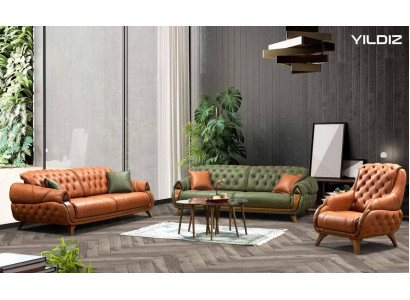 Zestaw sofowy 3+3 miejsce do siedzenia Sofa Kanapy Sofy Luksusowa Grupa Ustawić 2-częściowy