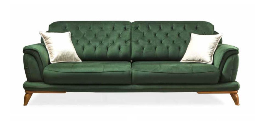 Sofa 3 miejsce do siedzenia Classic Podkładka Sofy Trzyosobowa Włókienniczy Salon