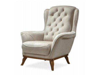 Fotel Luxury Design Meble Styl Klasyczny Włókienniczy Salon