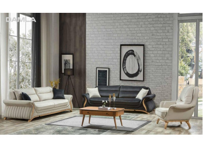Design Zestaw sofowy Podkładka Sofa Fotel Zestaw Ustawić 3+3+1 3 szt. ustawić